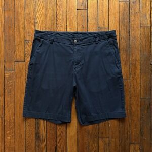 Lululemon Commission Short Slim Warpstreme 9" Men 34 True Navy Preppy Chino